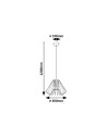 Rabalux Emerencia Висящи осветителни тела IP20 E27 1x MAX 40W K 72372 - 7