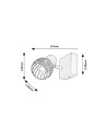 Rabalux Aberama Спот осветление IP20 E14 1X MAX 10W K 73001 - 12