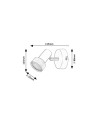 Rabalux Konrad Спот осветление IP20 GU10 1x MAX 50W K 73011 - 10