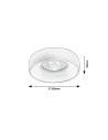 Rabalux Luiza Вградени и повърхностно монтирани лампи IP20 GU10 1X MAX 25W K 73042 - 8
