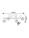 Rabalux Hatice Спот осветление IP20 E14 4x MAX 15W K 73054 - 9