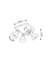Rabalux Saskia Спот осветление IP20 E14 4x MAX 15W K 73058 - 7