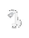 Rabalux Farelia Настолни лампи IP20 E14 1X MAX 10W K 74018 - 13