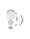 Rabalux Pirelo Настолни лампи IP20 E14 1x MAX 25W K 74033 - 6