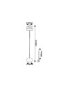 Rabalux Xelira Лампион IP20 LED 20W 3000, 4000, 6000K 74038 - 5