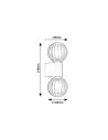 Rabalux Colzar Осветление за баня IP44 G9 2x MAX 3,5W K 75022 - 12