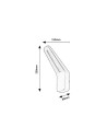 Rabalux Ognon Външно стенно осветление IP54 LED 8W 3000K 77051 - 13
