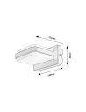 Rabalux Gendt Външно стенно осветление IP44 LED 12W 3000K 77061 - 12