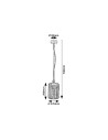 Rabalux Tarpa Външни пендели IP44 E27 1x MAX 40W K 77107 - 7