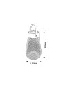 Rabalux Tapolca Външни декоративни лампи IP44 LED 0,16W 3000K 77176 - 5