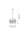 Rabalux Enna Полилеи IP20 E14 3x MAX 40W K 7860 - 4