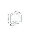 Rabalux Buffalo Външно стенно осветление IP54 GU10 1x MAX 35W K 7887 - 6