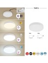 Rabalux Tartu Плафон IP44 LED 24W 2800-6000K 7894 - 13