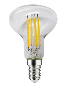 Rabalux LED крушка филамент, прозрачна, E14 R50, 4W, 400lm, 3000K, ъгъл на лъча: 300°, H8,5cm, D5cm, работна темп.: -20°C40°C, I