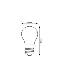 Rabalux LED крушка филамент, прозрачна, жълт филамент, E27 A60, 12W, 1521lm, 3000K, ъгъл на лъча: 360°, В 10,5 см, Д 6 см, димир 2