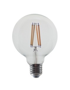 Rabalux LED крушка филамент, прозрачна, жълт филамент, E27 G95, 12W, 1521lm, 3000K, ъгъл на лъча: 360°, H13,8cm, D9,5cm, димируе