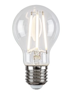 Rabalux LED крушка филамент, прозрачна, бял филамент, E27 A60, 7W, 806lm, 3000K, ъгъл на лъча: 360°, H10,5cm, D6cm, работна темп 2