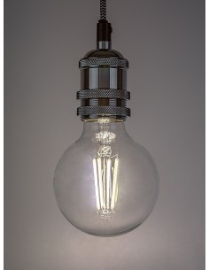 Rabalux LED крушка филамент, прозрачна, бял филамент, E27 G95, 7W, 806lm, 4000K, ъгъл на лъча: 360°, H13,8cm, D9,5cm, работна те 2
