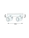 Rabalux Elva Външно стенно осветление IP44 GU10 2x MAX 35W K 7930 - 6