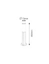 Rabalux Black torch Външни стоящи лампи IP44 E27 1x MAX 25W K 8147 - 6
