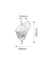 Rabalux Haga Външно стенно осветление IP44 E27 1x MAX 100W K 8244 - 4