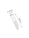 Rabalux Inox torch Външно стенно осветление IP44 E27 1x MAX 25W K 8261 - 4