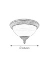 Rabalux Madrid Плафон IP43 E27 2x MAX 40W K 8377 - 4