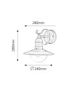Rabalux Oslo Външно стенно осветление IP44 E27 1x MAX 60W K 8680 - 9