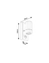 Rabalux Medina Външно стенно осветление IP44 GU10 1X MAX 10W K 8834 - 8