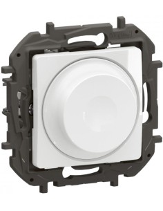 Legrand Димер ротативен R5-300W L5-300VA LED5-75VA цвят Бял Niloe New NP2411WH - Цена | LEDs4economy