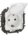 Legrand Контакт ШУКО 16A с капак и детска защита цвят Бял Niloe New NP3129WH - Цена | LEDs4economy