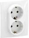 Legrand Контакт шуко ДВОЕН 16A с детска защита моноблок цвят Бял Niloe New NP3130WH - Цена | LEDs4economy