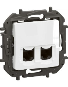 Legrand Розетка 2xRJ45 cat.6 UTP цвят Бял Niloe New NP4334WH - Цена | LEDs4economy