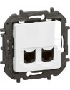 Legrand Розетка 2xRJ45 cat.6 UTP цвят Бял Niloe New NP4334WH - Цена | LEDs4economy