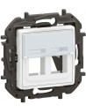 Legrand Розетка за 2xRJ45 Keystone цвят Бял Niloe New NP171WH - Цена | LEDs4economy