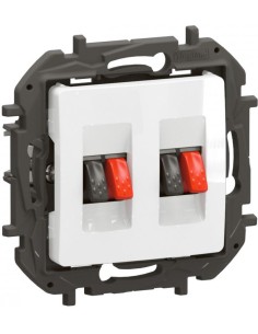 Legrand Розетка за тонколони двойна цвят Бял Niloe New NP4411WH - Цена | LEDs4economy