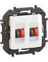 Legrand Розетка за тонколони двойна цвят Бял Niloe New NP4411WH - Цена | LEDs4economy