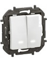Legrand Сериен ключ с подсветка цвят Бял Niloe New NP2121WH - Цена | LEDs4economy