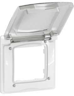Legrand Рамка 1х с капак IP44 цвят Бял Niloe New NP116WH - Цена | LEDs4economy