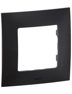 Legrand Рамка 1х цвят Черен Niloe New NP111BK - Цена | LEDs4economy