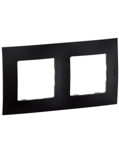 Legrand Рамка 2х цвят Черен Niloe New NP112BK - Цена | LEDs4economy