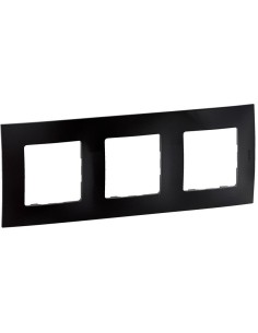 Legrand Рамка 3х цвят Черен Niloe New NP113BK - Цена | LEDs4economy