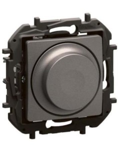 Legrand Димер ротативен R5-300W L5-300VA LED5-75VA цвят Сив Niloe New NP2411MG - Цена | LEDs4economy