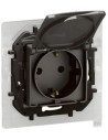 Legrand Контакт ШУКО 16A с капак IP44 и детска защита цвят Сив Niloe New NP3128MG - Цена | LEDs4economy