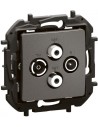 Legrand Розетка TV-R-SAT1-SAT2 индивидуална 1.5dB цвят Сив Niloe New NP4108MG - Цена | LEDs4economy