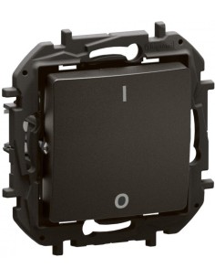 Legrand Двуполюсен ключ 16A цвят Черен Niloe New NP2113BK - Цена | LEDs4economy
