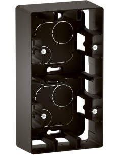 Legrand Конзола двойна за открит монтаж цвят Черен Niloe New NP162BK - Цена | LEDs4economy
