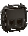 Legrand Розетка RJ11+RJ45 cat.6 UTP цвят Черен Niloe New NP492BK - Цена | LEDs4economy