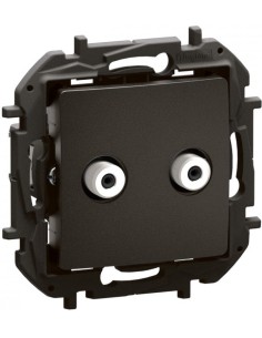Legrand Розетка TV тип F-F конектор преходна 1.5dB цвят Черен Niloe New NP4101BK - Цена | LEDs4economy