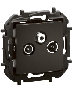 Legrand Розетка TV-R-SAT индивидуална 1.5dB цвят Черен Niloe New NP4106BK - Цена | LEDs4economy